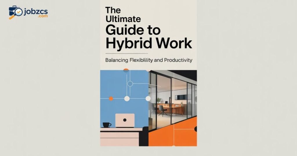 Book cover on hybrid work strategies