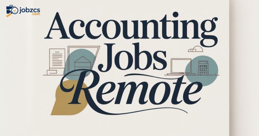 Remote accounting job opportunities graphic